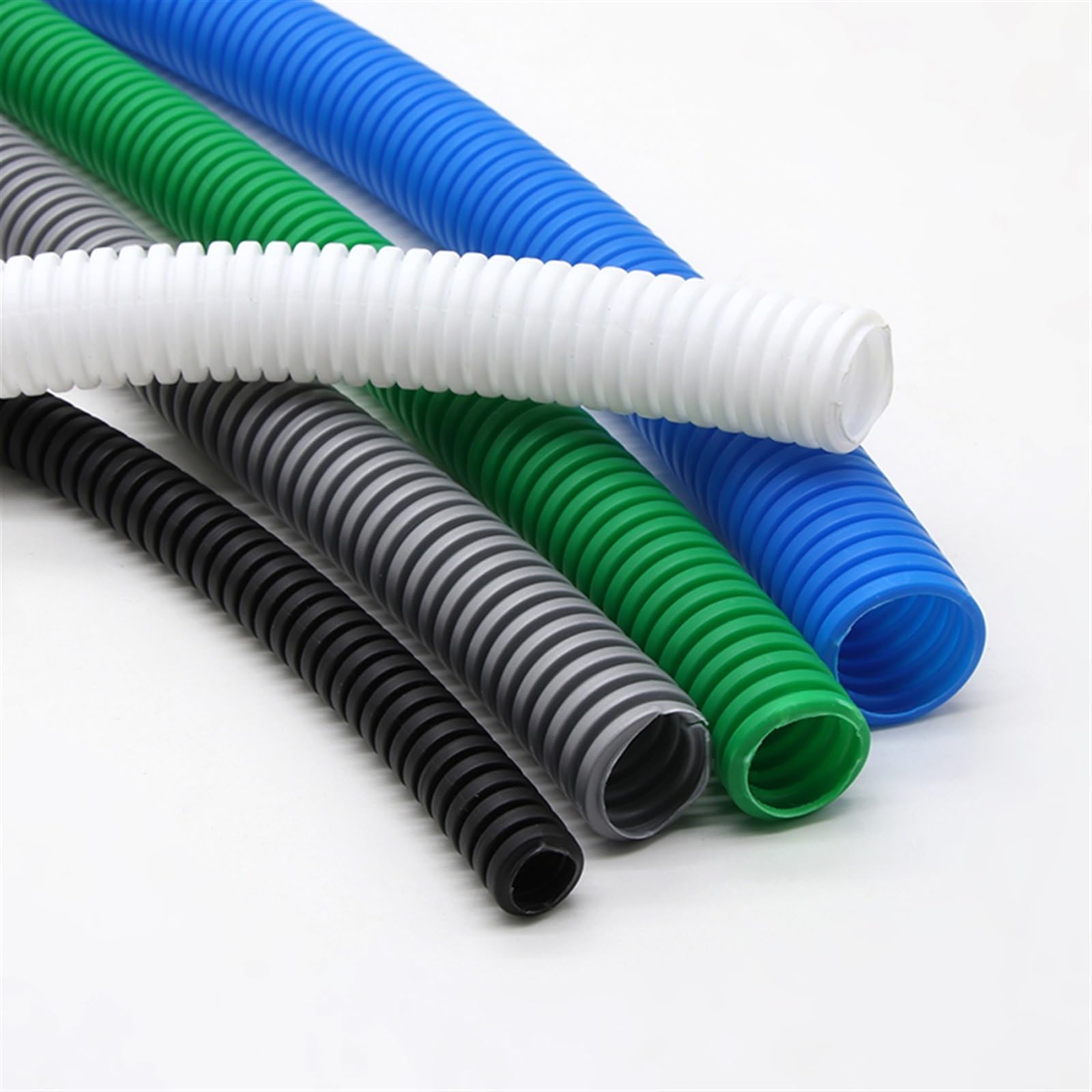 Tubo flessibile corrugato isolato in PP da 1 a 10 metri, guaina protettiva for tubi in plastica nera strumenti(AD 34.5mm x ID 29mm 10 meter)