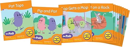 Miniatura 7 de Junior Learning Lectores decodificables The Pods - Sonidos de letras de fase 2 la ciencia de la lectura, textos fáciles decodificables, lectores