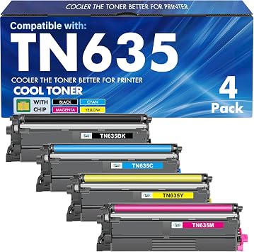 TN635 TN-635 TN 635 Toner Cartridge Set for Brother TN635XL MFC-L8930CDW