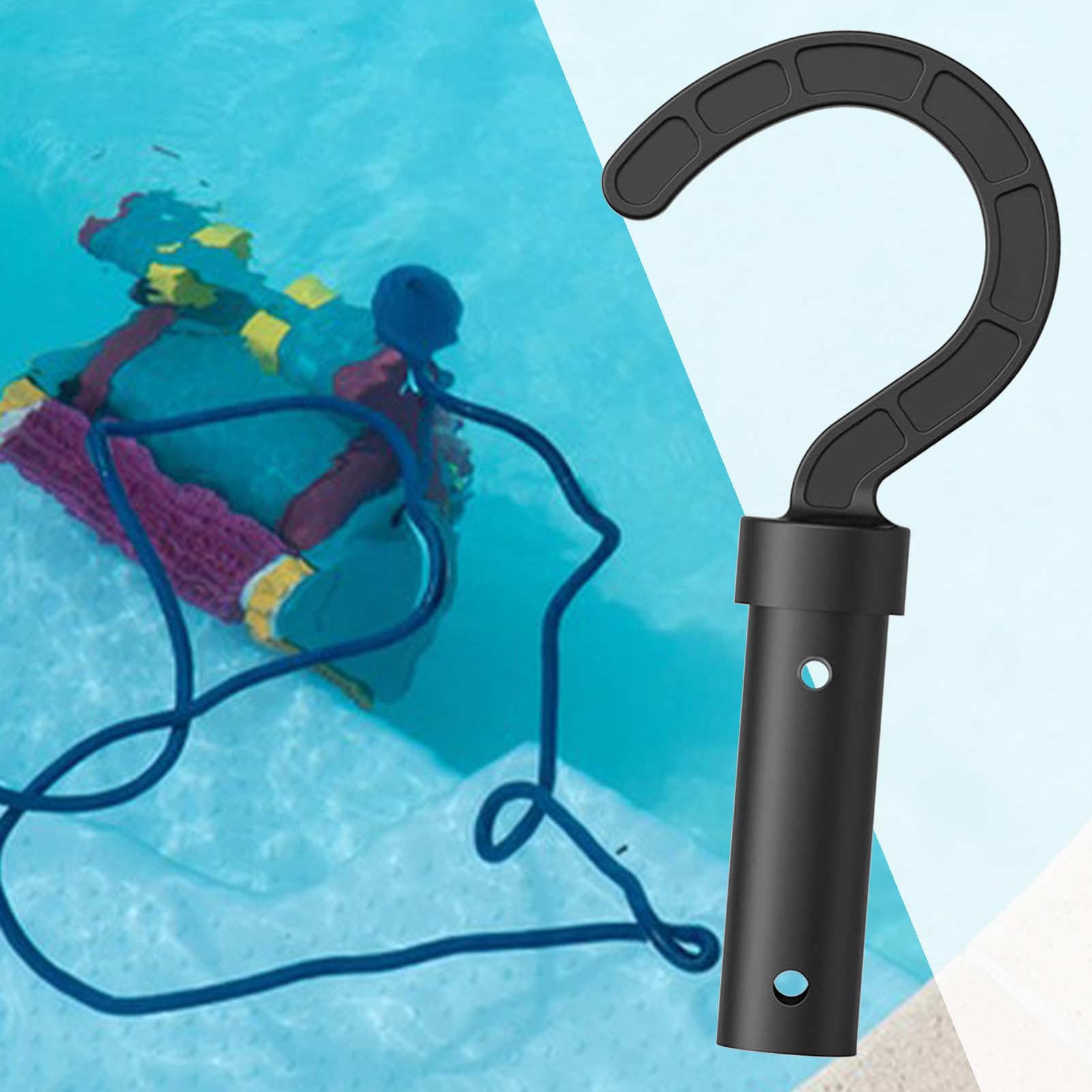 Crochet De Pièces Pour Nettoyeur De Piscine Robotique Crochets De Piscine Pour Poteaux Réglable, Cintre De Poteau De Piscines, Crochet Accessoires De Nettoyage Pour Robot De Piscines Sans Fil