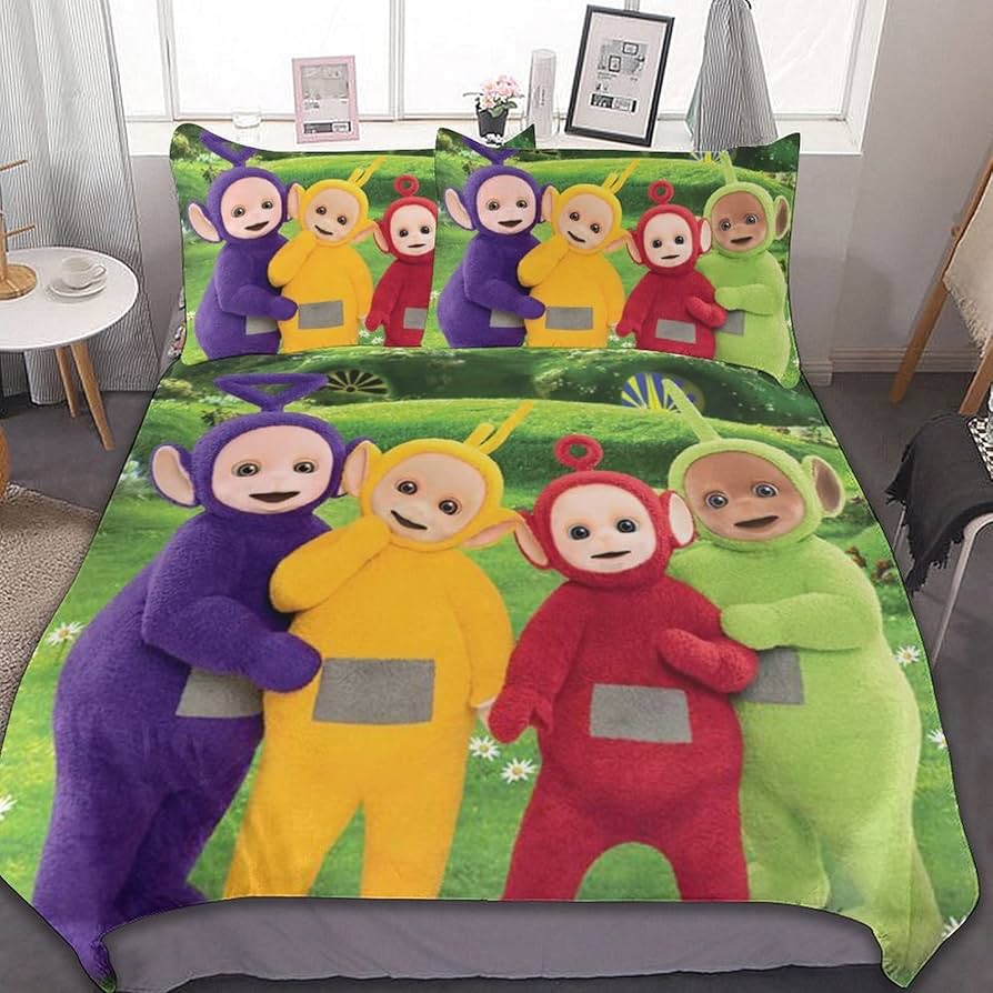テレタビーズ 新品 枕、布団シーツ Amazon|テレタビーズ 布団カバー 3点セット シングル 寝具