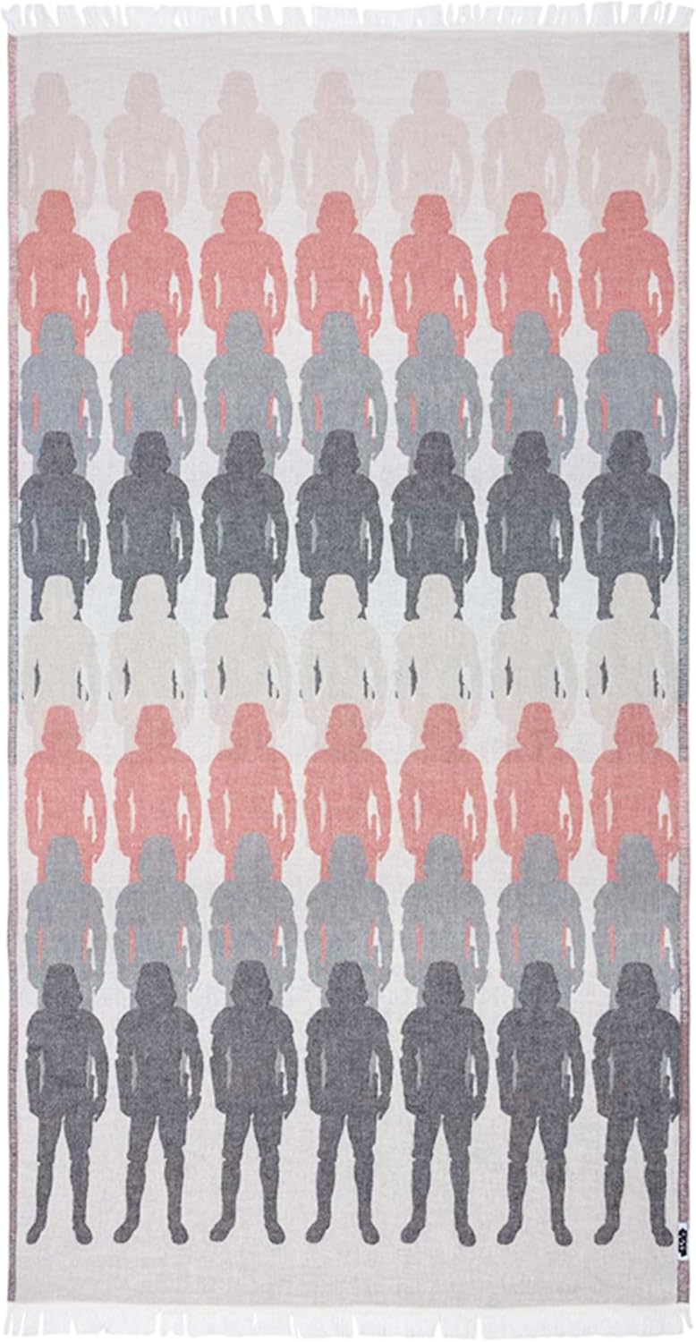 Sand Cloud Turkish Beach Towel - Star Wars Trooper Stripe - Sand Free - 100% Certified Organic Turkish Cotton Yarn - Quick Dry Towel for Beach, Picnic, Blanket or Bath - As Seen on Shark Tank
