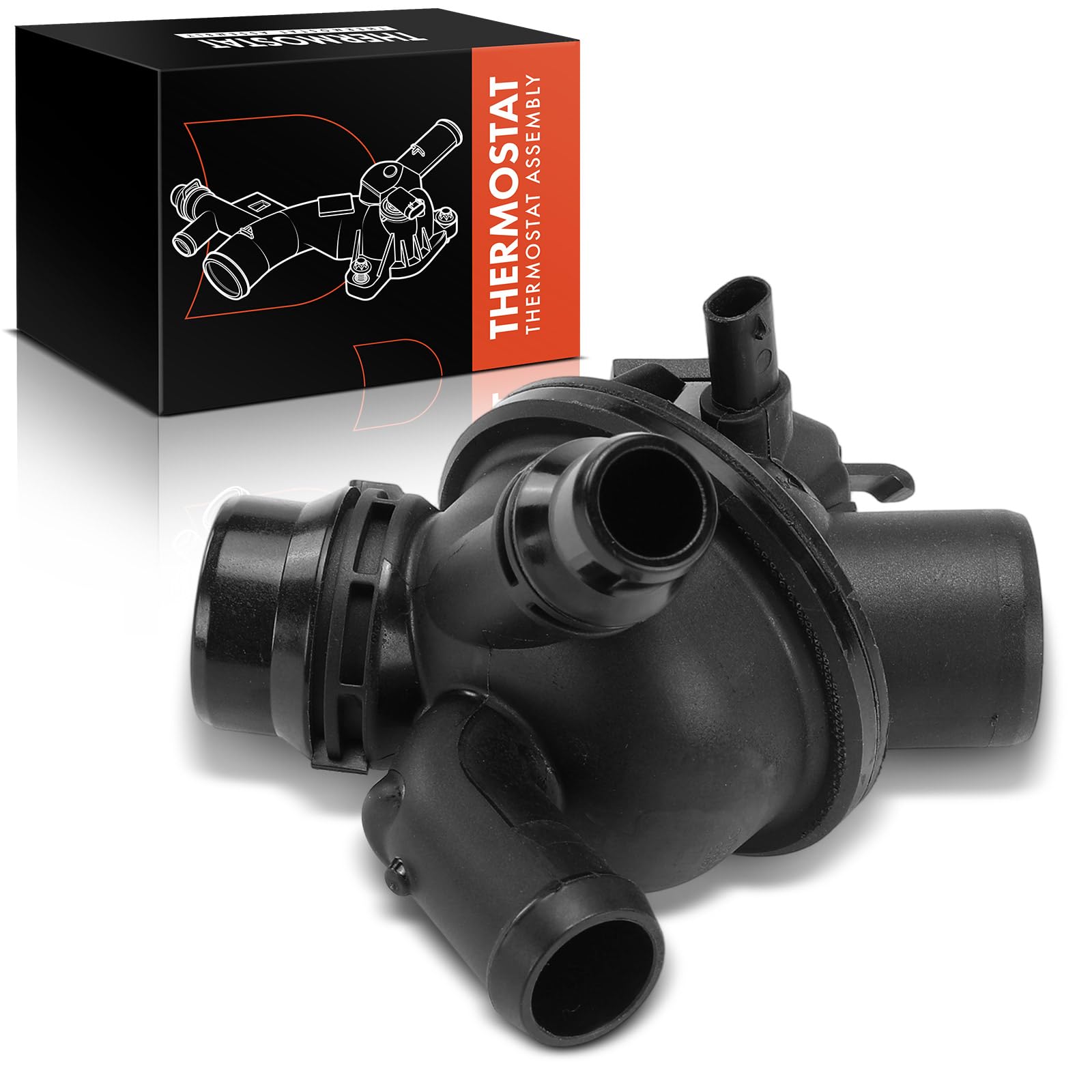 Frankberg Termostat regulator płynu chłodzącego, kompatybilny z 5 F10, 523i, 530i, 2,5 l, 3,0 l, 2009-2013, 7 serii F01, F02, F03, F04, 730i, 740i, 3,0L, 2008-2015, zamiennik 115375806627 (2