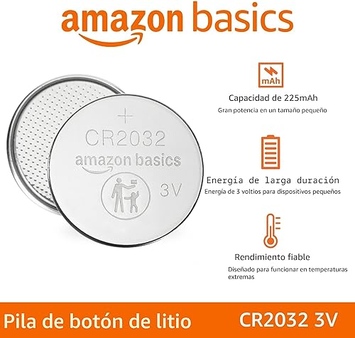 Miniatura 2 de Yaxa Basics Baterías de litio CR2032, paquete de 4, paquete a prueba de niños, sin recubrimiento, compatible con AirTag
