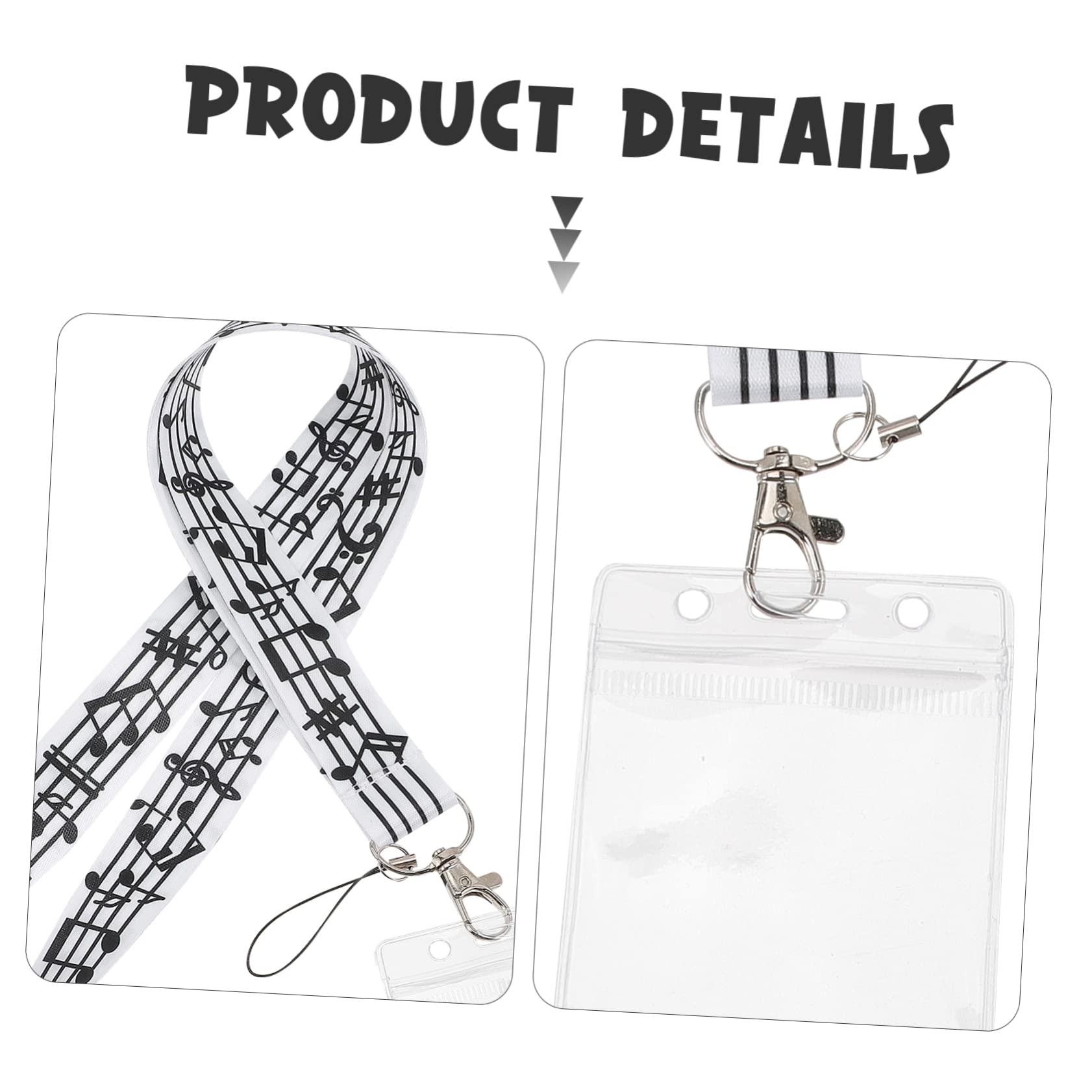 STOBOK 16stücke Musiknoten Handy Lanyards Leichte Multifunktionale Für Handy Id-karten Und Schlüssel Strapazierfähige Tragbare Aufhänger Für Und Mädchen