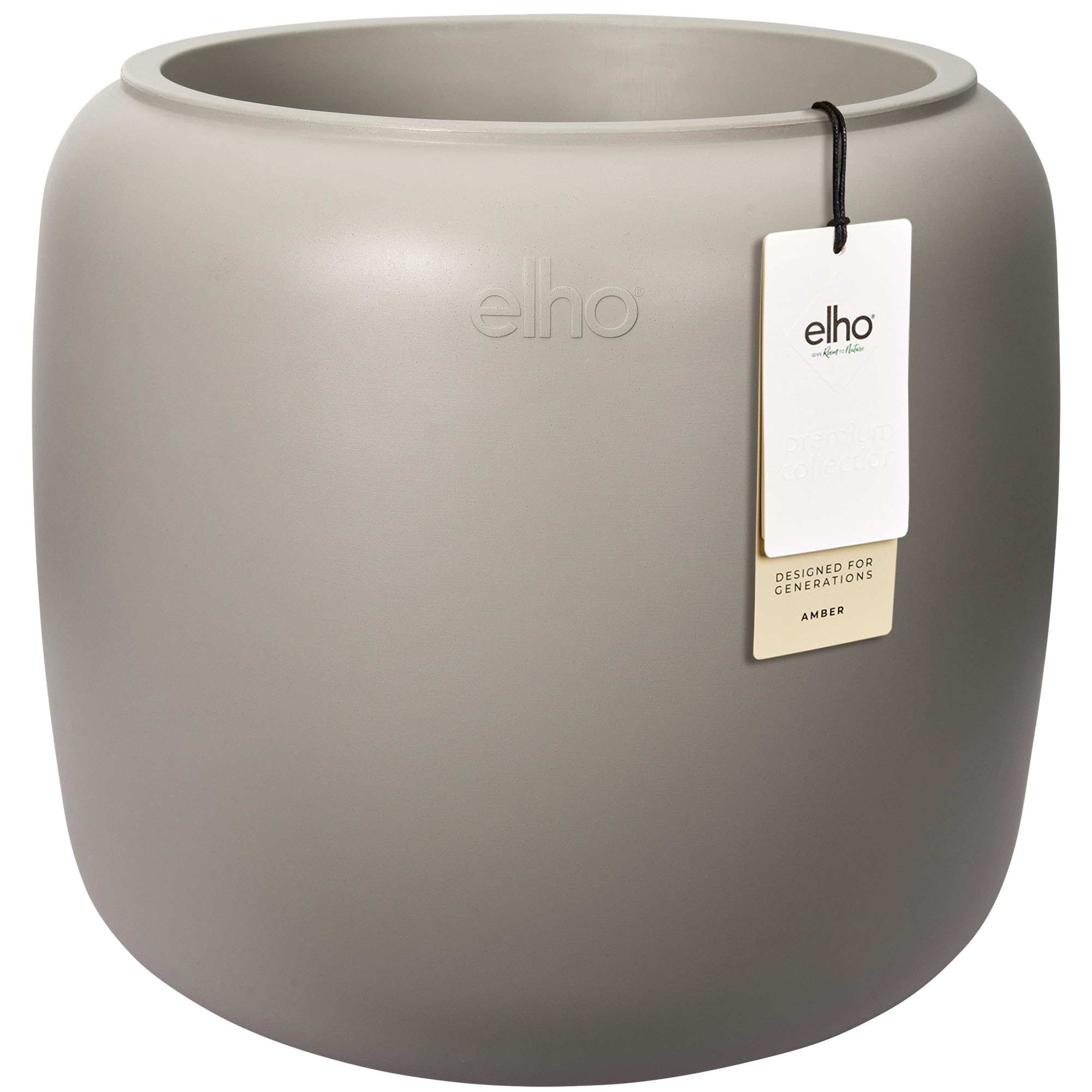 elho Amber Beads Small 40cm Flower Pot - Balanced Beige