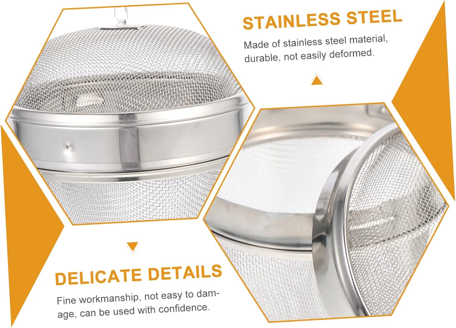 Garneck 6pcs Stainless Steel Tea Infuser Bowl Large Cleaning Basket for Jewelry Watch Strainer Ball