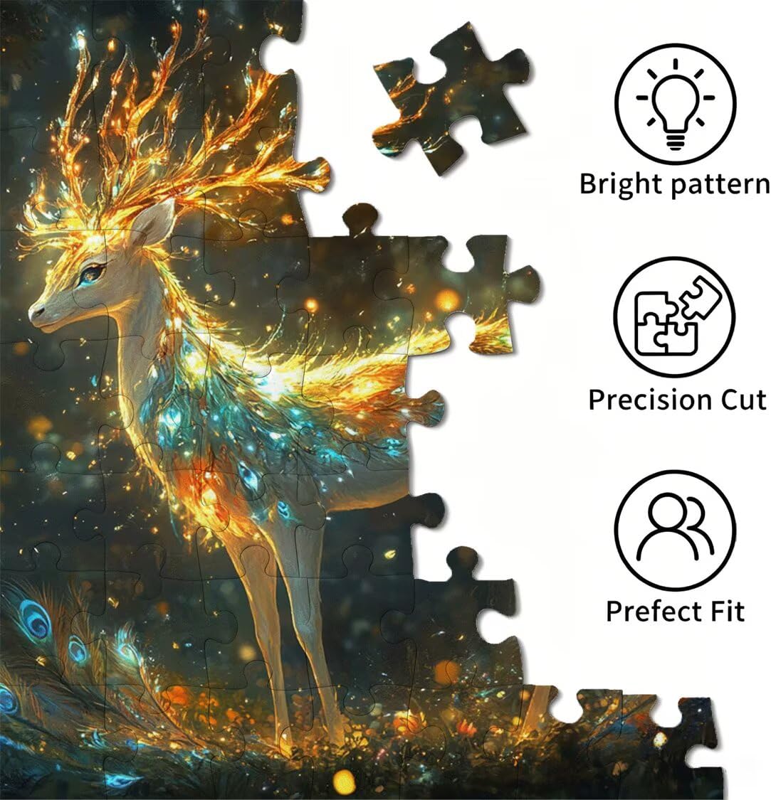 Puzzle 6000 Pieces Le cerf Puzzle Adulte 179x105cm, Plumes, n-423