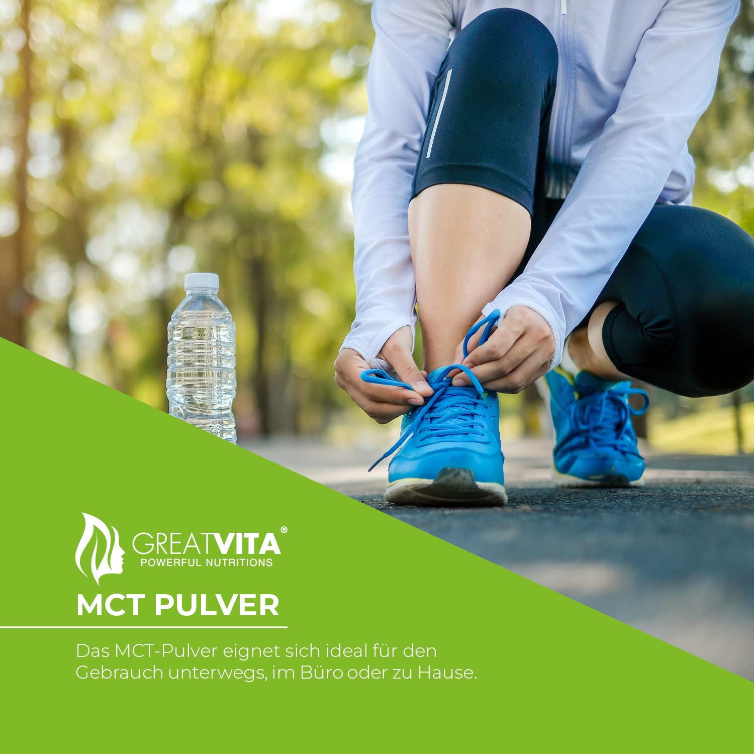 Poudre MCT - 800 g - Qualité supérieure - Parfait pour un régime céto - À base de noix de coco - Neutre au goût - GreatVita