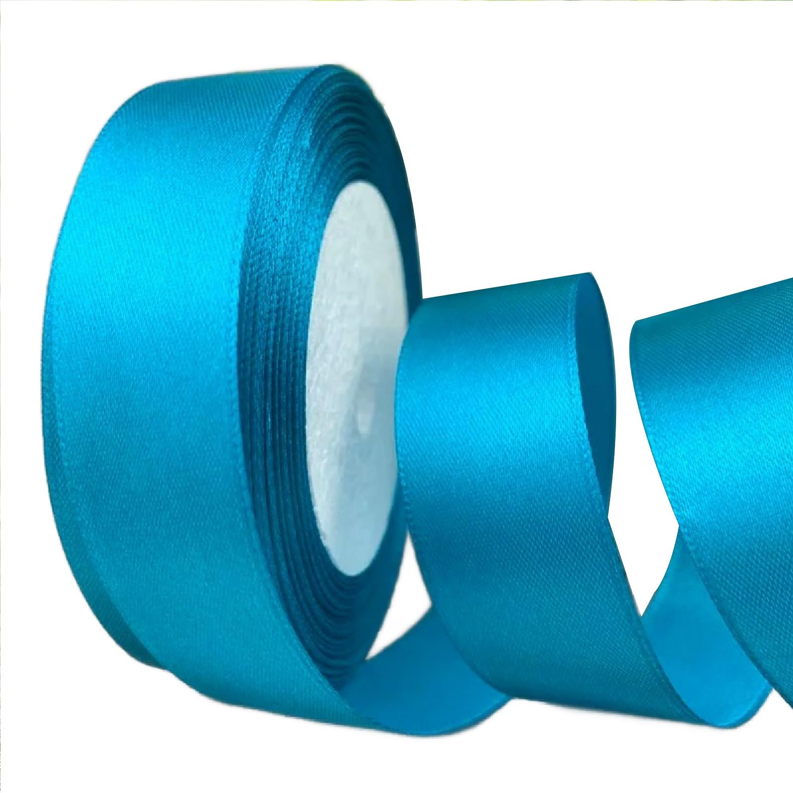 Godfather Satin Ribbon for Gift Wraping Crafting Party Decoration Polyester Ribbon (Blue, 15mm) — image 1