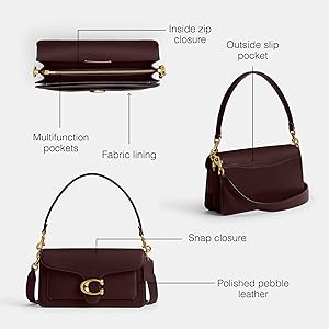Amazon | [COACH] レディース ポリッシュ ペブルレザー タビー 