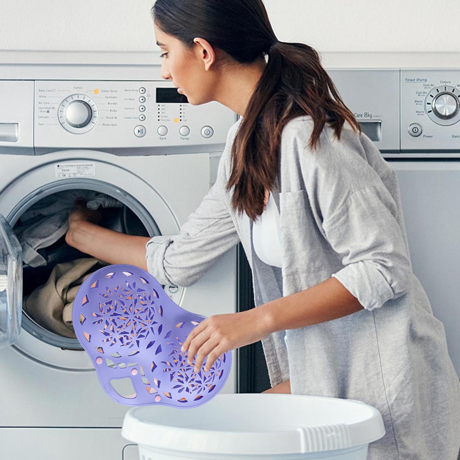 Borsa Per Lavaggio Reggiseni In Lavatrice, Con Scheletro 3D E Rete Fine, Protegge Le Coppe A-C, Grigia, Anche Per Viaggio