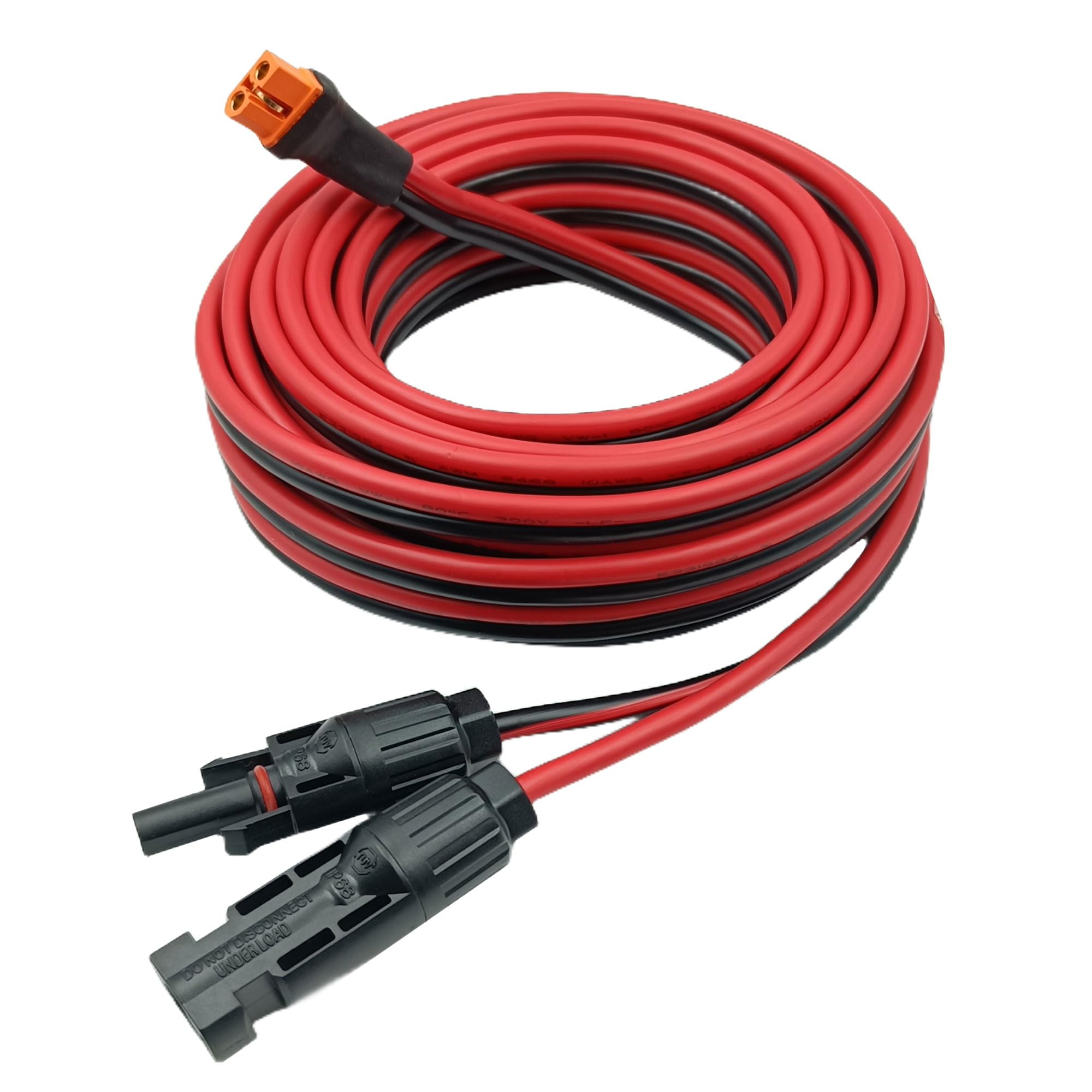 Cable solar a XT60i, 10 AWG, 6 mm², XT60I-F, adaptador solar, alargador compatible con Ecoflow Delta River Powerstation (10 AWG 7,62 m)