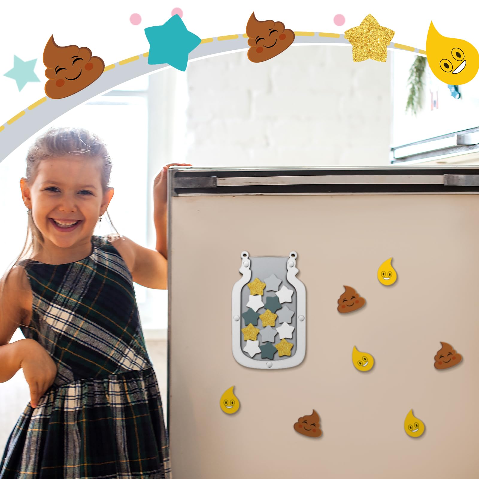 Snapklik.com : Qunclay Magnetic Reward Jar For Kids Pot Training Reward ...