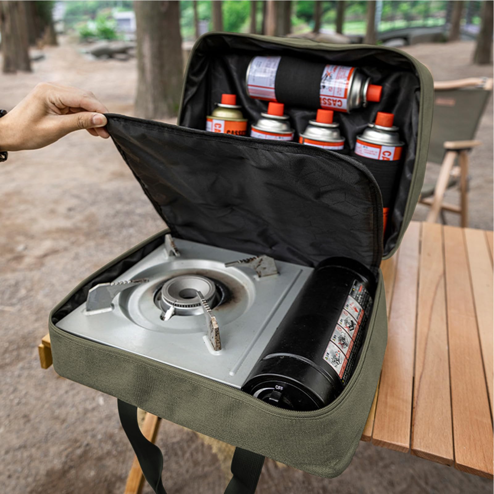 Sac de rangement pour ustensiles de cuisine de camping - Organisateur de pochette Oxford pour ustensiles de cuisine | Sac de poche étanche pour de, organisateur de sac Portable pour