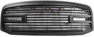 Complete Factory Replacement Grille Shell for 06-08 Dodge Ram 1500/06-09 Ram 2500/3500 Big Horn II Replacement Grille - All Matte Black