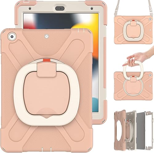 Vista 46 de Funda para iPad (A16) de 11 pulgadas 2025, Aslo para iPad 10 de 10.9 pulgadas 2022, funda resistente a prueba de golpes, soporte giratorio, soporte