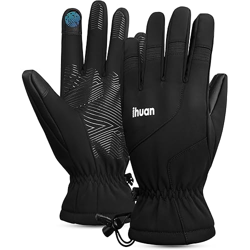 ihuan Ski Snow Winter Gloves Women Men Waterproof-Cold Weather Warm Thermal Touch Screen, Driving Hiking Motorcycle Cycling