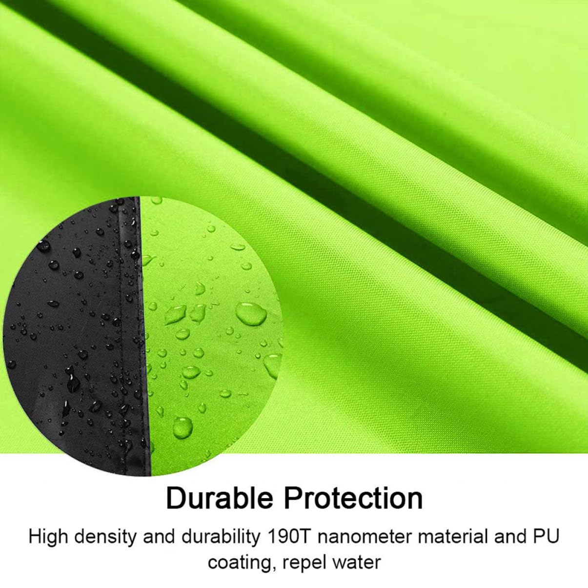 OSOLADY Weatherproof Bike Cover with Lockhole S Black Fluorescent Green for Outdoor Protection Lightweight Portable Bike Protector Against Rain rays