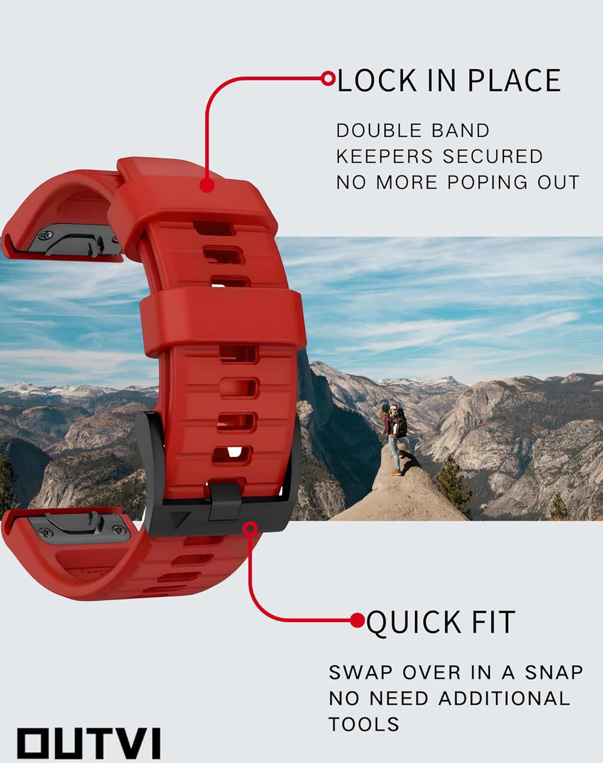 22mm watch band for garmin fenix 5 6 7 pro Sapphire Solar Forerunner 965 955 935 745 epix Pro Gen 2 47mm only soft silicone quick fit 22 watch bands replacement for men women - Image 4