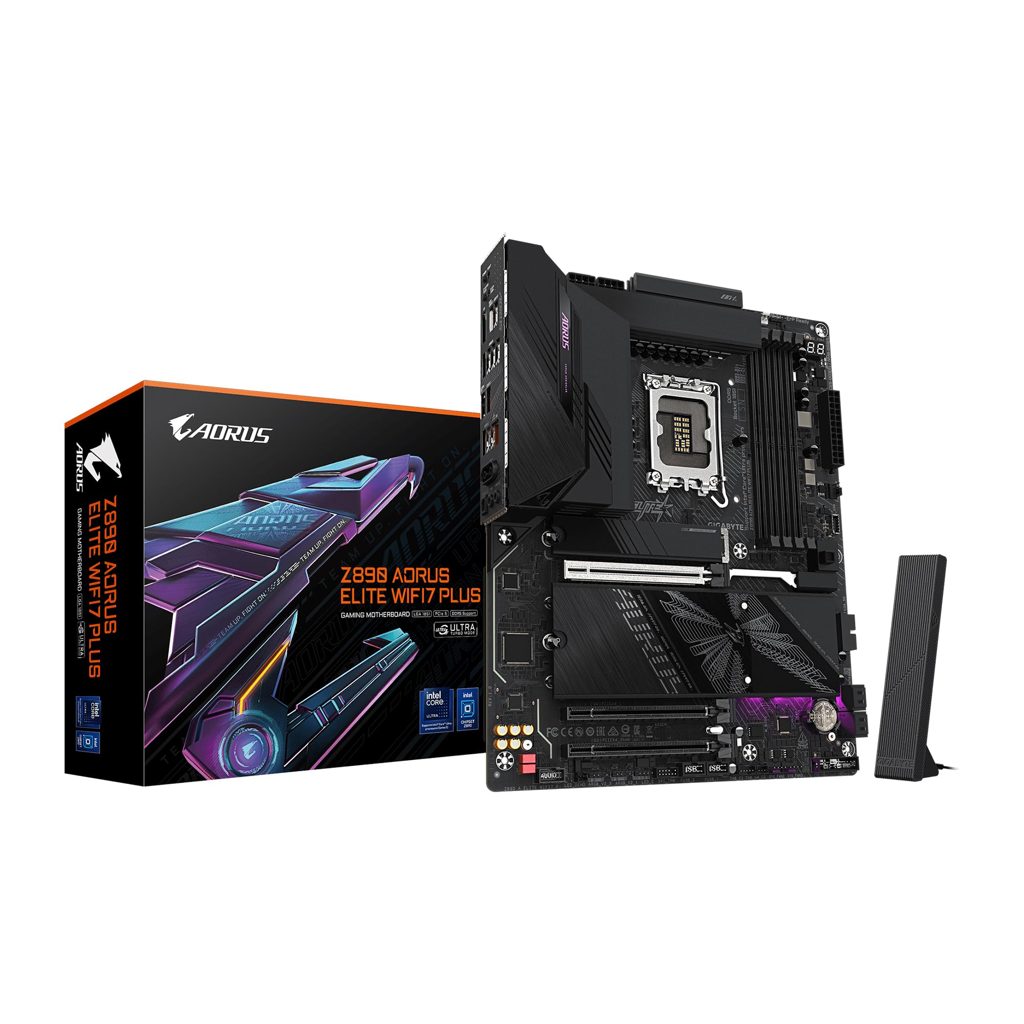 GIGABYTE Placa mãe Z890 AORUS Elite WIFI7 Plus Intel LGA 1851 ATX
