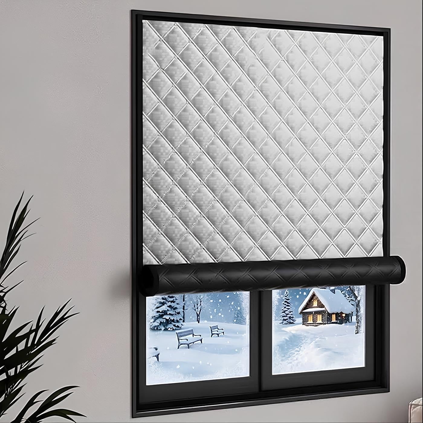 Kit De Aislamiento De Ventana Protege del Frio Cortinas Opacas