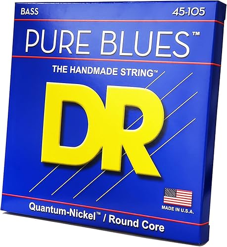 Miniatura 2 de DR Strings PURE BLUES - Cuerdas para bajo (PB-45), color plateado