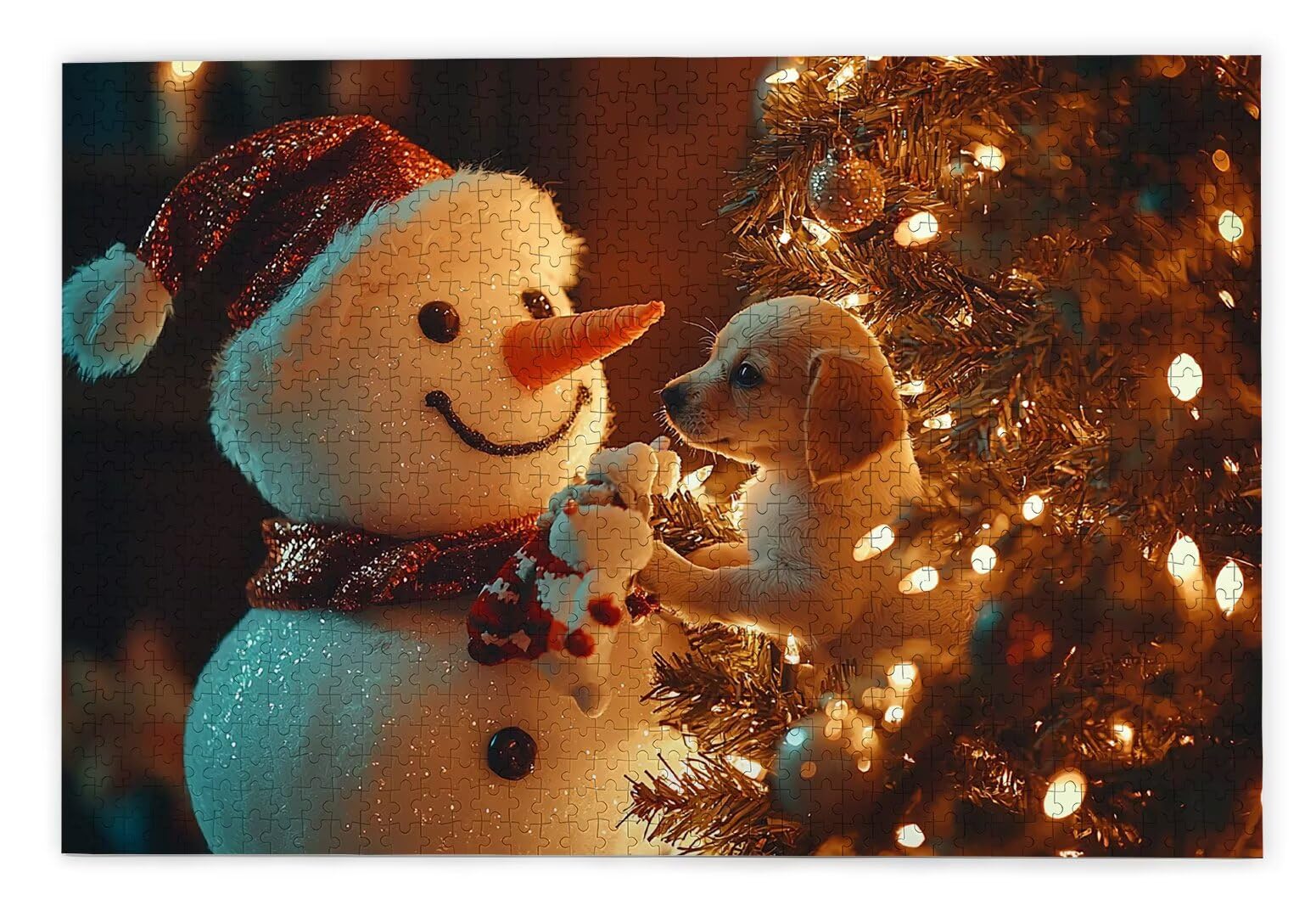 Puzzle 2000 Pezzi per Adulti, Puzzle Pupazzo di Neve in Legno per Adulti, Rompecapo in Legno Impegnativi, Giochi Educativo per Famiglie, Rompecapo con Scatola Regalo per Decorazioni Casa, Regalo, X-48