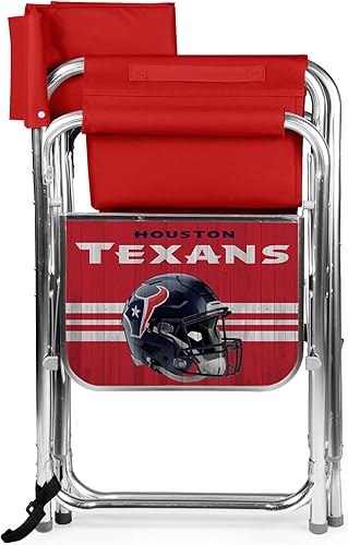 Miniatura 123 de PICNIC TIME NFL Unisex-Adult NFL Sports Chair with Side Table, Beach Chair, Camp Chair for Adults Negro