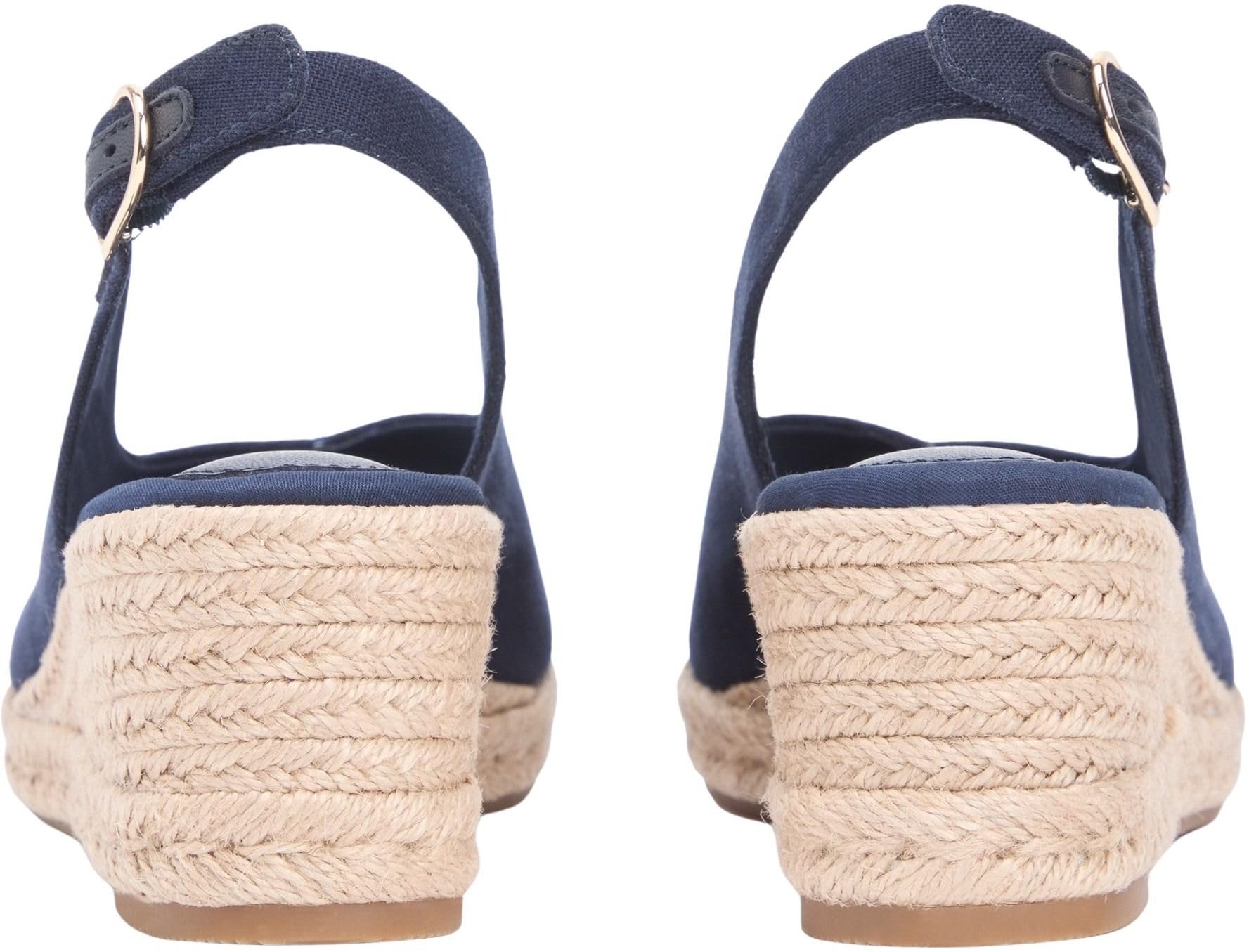 Tommy Hilfiger Mid Wedge Espad Slingback Fw0fw09228 Espadrillas ZeppaDonna