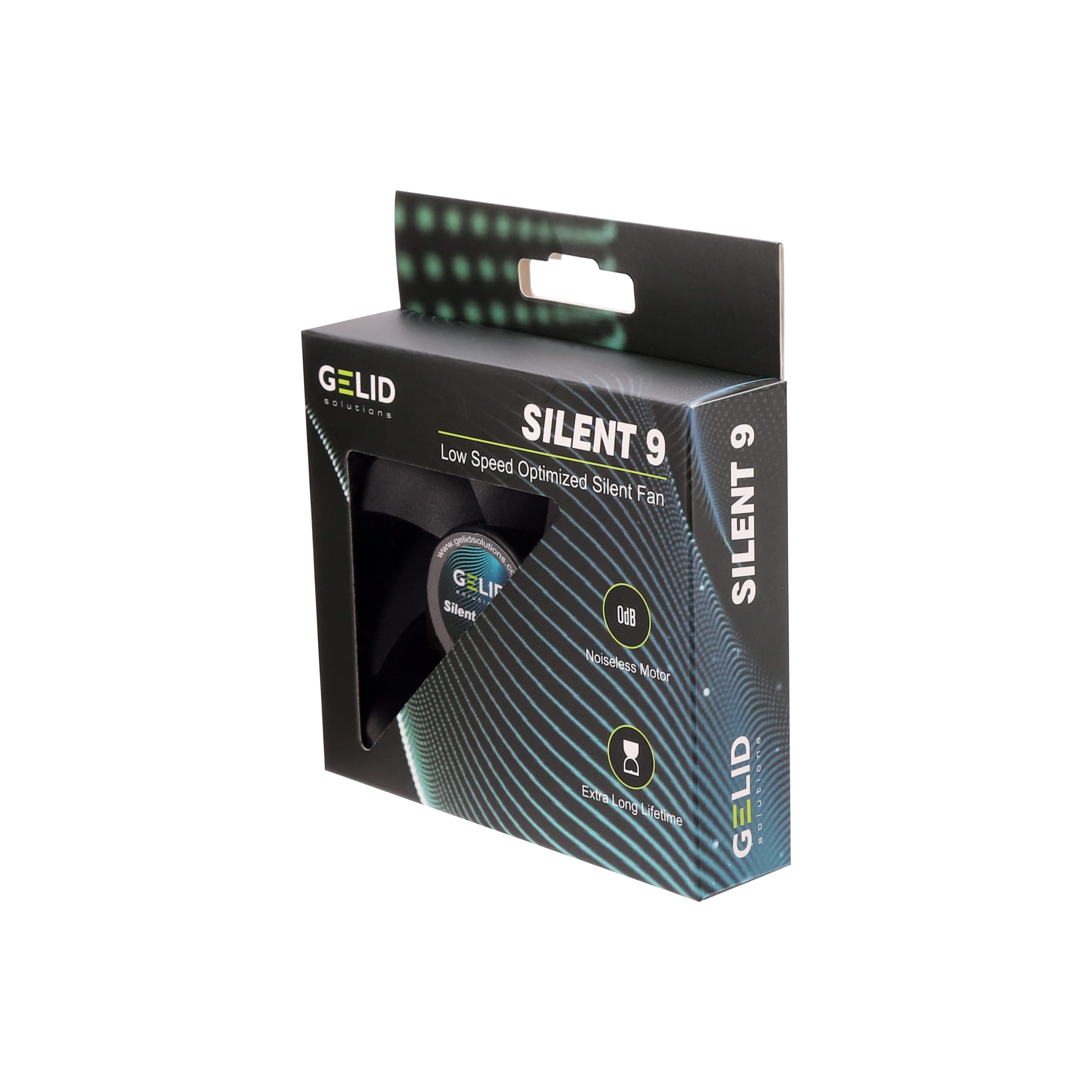 Gelid Solutions Silent 9 Black 92 mm Quiet Operation Optimized Fan Blades High Airflow 3 Pin Connector RPM 1500 92 x 92 x 25 mm Black - Image 4