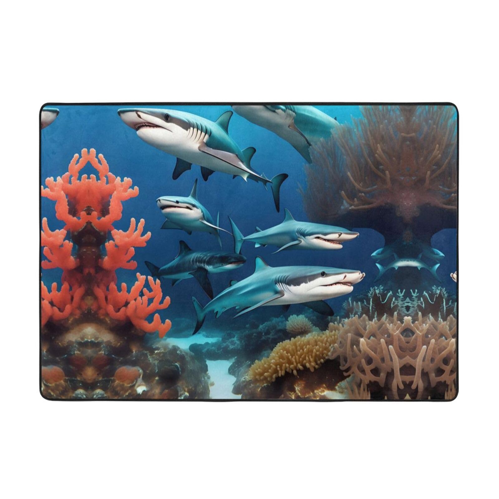 Tapis requin antidérapant sécurisé pour sol glissant de bureau et de balcon