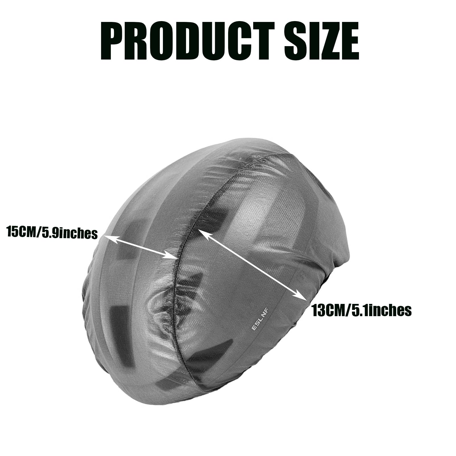CHENSHUO Cycling Helmet Cover for Bicycle,Waterproof Helmet Protective Cover with Reflective Strips,Reusable at Night Wind Proof Rain Cover.1 Pieces,Grey. : Sports & Outdoors