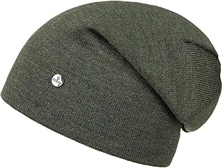 Lierys Classic Fine Merino Long Beanie Women/Men/Kids Olive One Size