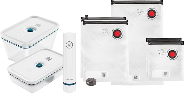 ZWILLING Fresh & Save Vacuum Starter Set, Glass, L, 8-pcs, La Mer