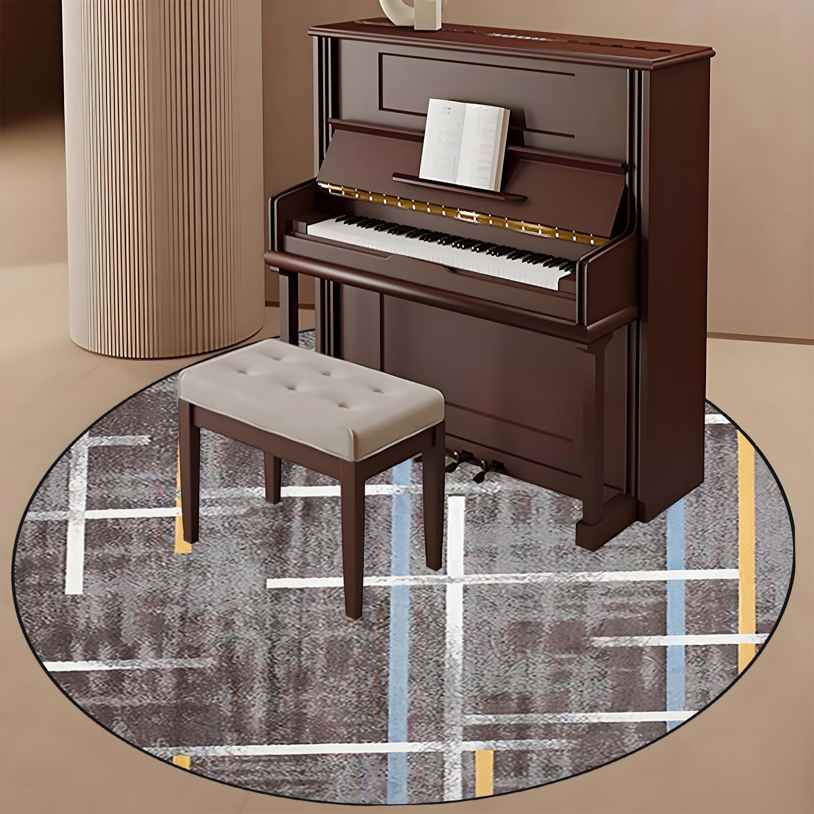 Mata dźwiękoszczelna, bęben perkusyjny, bęben perkusyjny, werbel, antypoślizgowy, mata do instrumentów muzycznych, akcesoria perkusyjne do perkusji elektrycznych, zestaw perkusyjny 110 cm