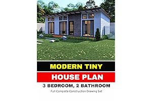 Modern 3 Bedroom Tiny House Plan: Spacious & Efficient 841 Sq Ft Haven
