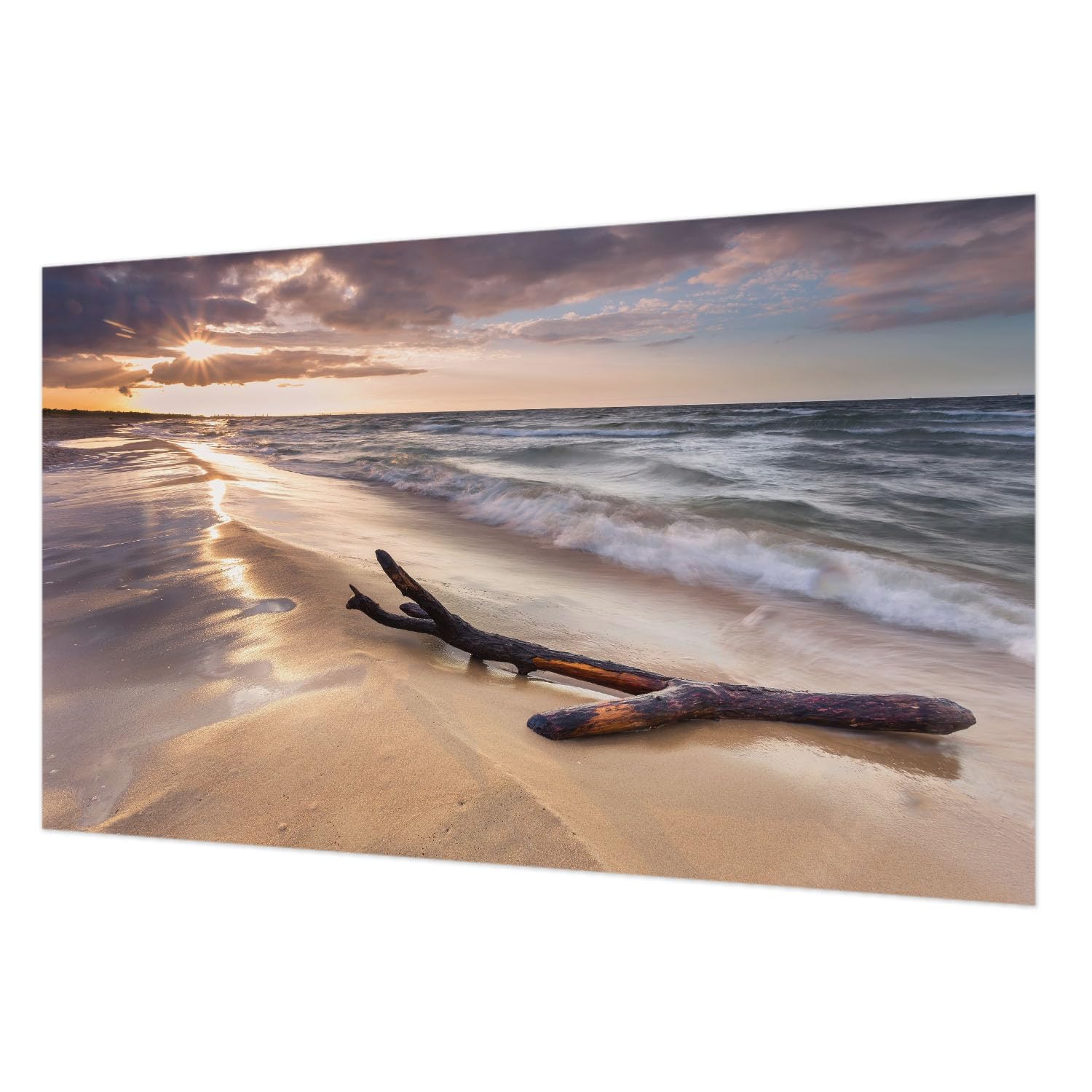 Papier peint intissé chambre et salon Tulup déco murale panoramique Plage de l'Ouest 416x254
