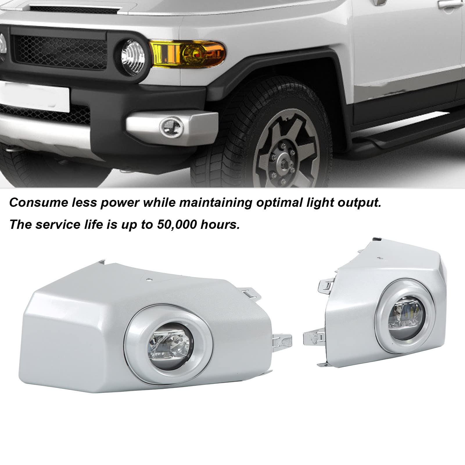 Amazon | FJクルーザーXJ102007-2014用ステアリングフロントフォグ