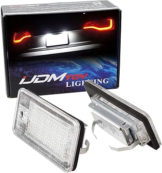 iJDMTOY Full LED License Plate Lights For Audi A3/A4/A5/A6/A8/Q7