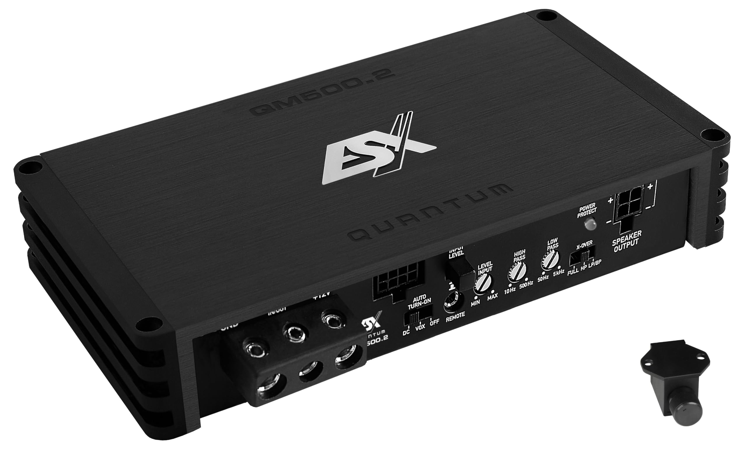 ESX QM500.2 | 2-Kanal Class D Mini Digital Verstärker 500 Watt RMS Ausgangsleistung in schwarz