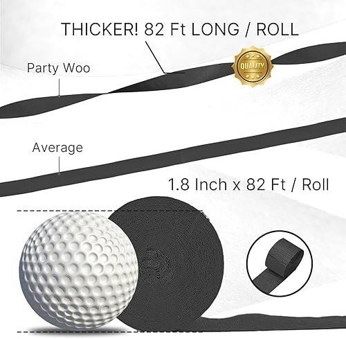 Vista 161 de PartyWoo Serpentinas de papel crepé verde, 6 rollos de 492 pies, paquete de papel crepé verde bosque esmeralda cazador para graduación, Navidad