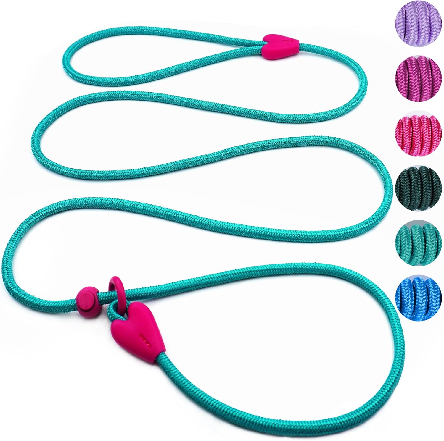 Slip Leads for Dogs Puppy Leash Comfortable 5FT Heavy Duty Loop Leash No Pull Pet Training Leash 6 Colors Classic Dog Leash for Small Medium Dogs(Lake Blue) Slip Leads for Dogs Puppy Leash Comfortable 5FT Heavy Duty Loop Leash No Pull Pet Training Leash 6 Colors Classic Dog Leash for Small Medium Dogs(Lake Blue)