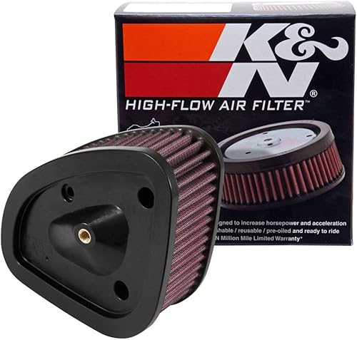 K&N Filtro de aire del motor: Alto rendimiento, filtro de aire Powersport: Se adapta a HARLEY DAVIDSON 2017-2019 (Road King, Electra Glide, Ultra,