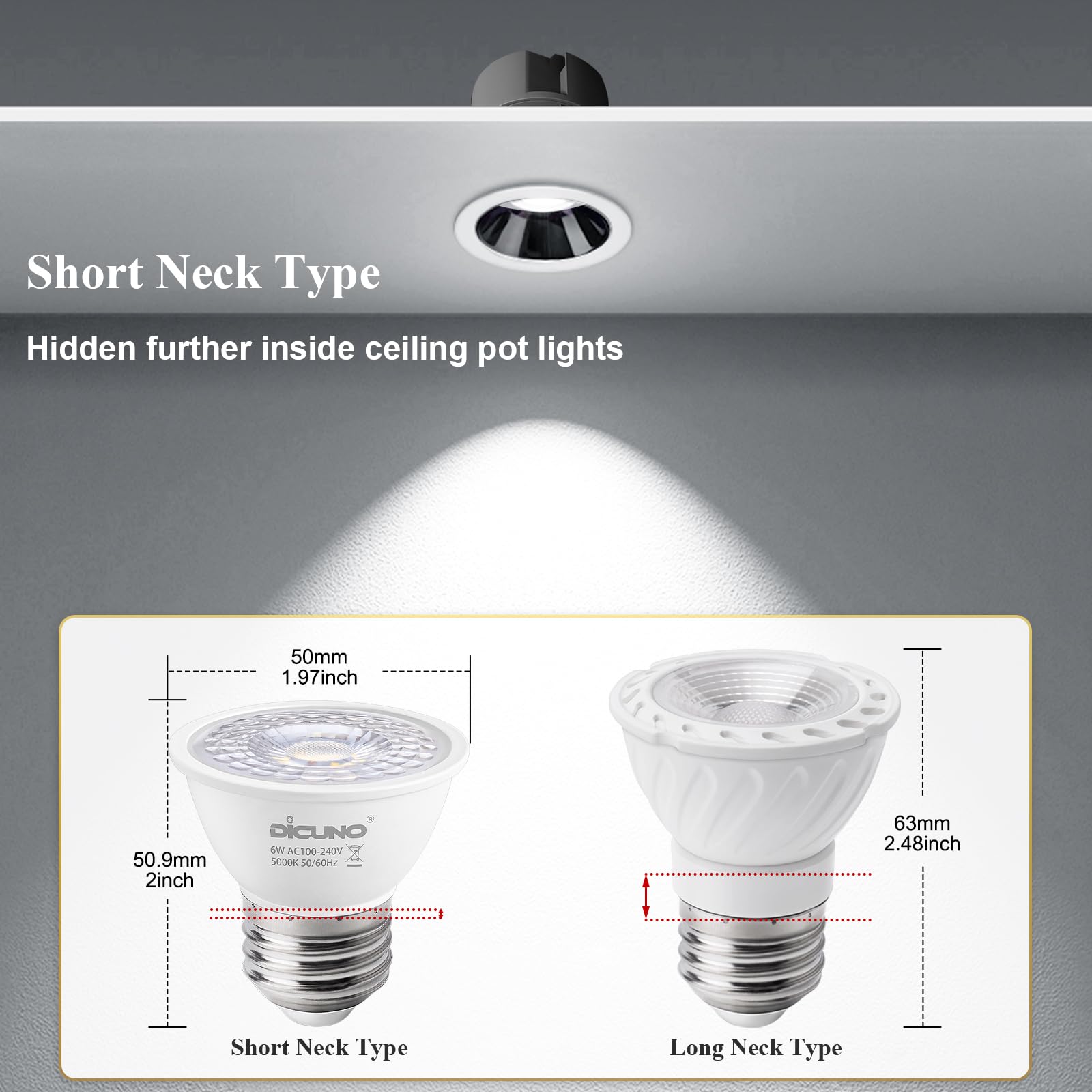 Lot De 6 Ampoules LED E27 EACLL Blanc Chaud 6.5W Équivalent 100W - 770 Lumens 3000K, Sans Scintillement, Faisceau 120°, Économie D'Énergie