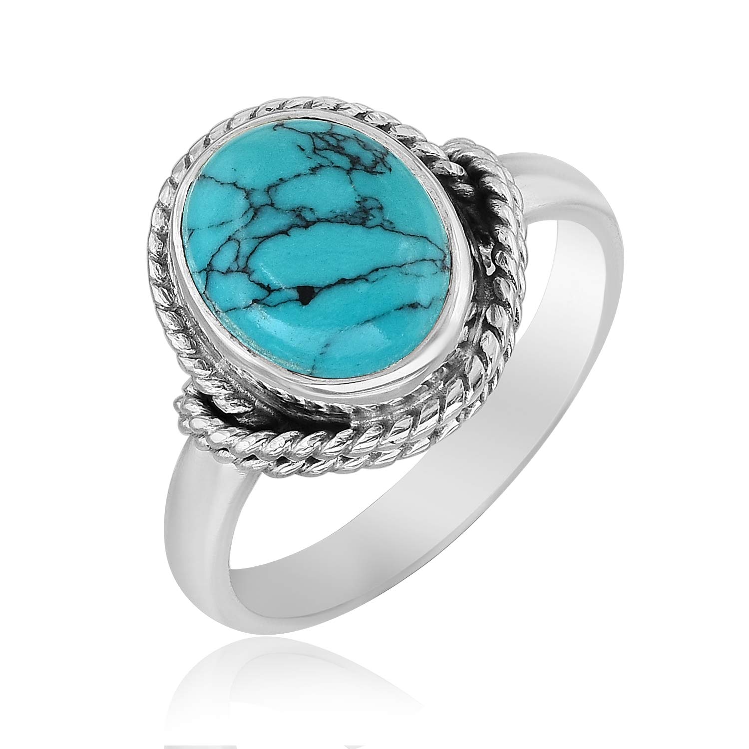 MAHAL JEWELS Turqoise 925 Sterling Silver Designer Ring | Ring for Women (Sz-12) (B08W8H5S8T) Amazon Price History, Amazon Price Tracker