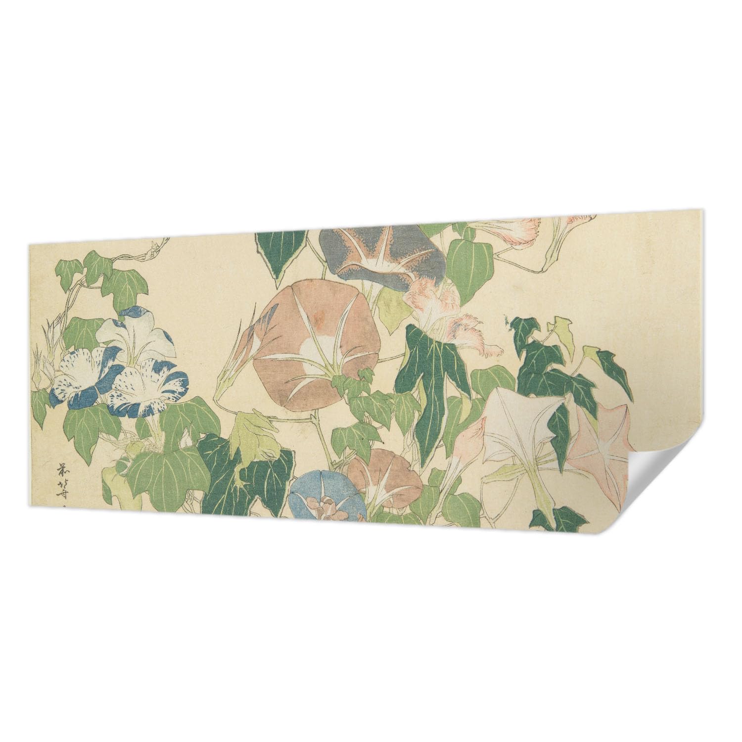 Revêtement mural autocollant pour chambre à coucher style élégance florale