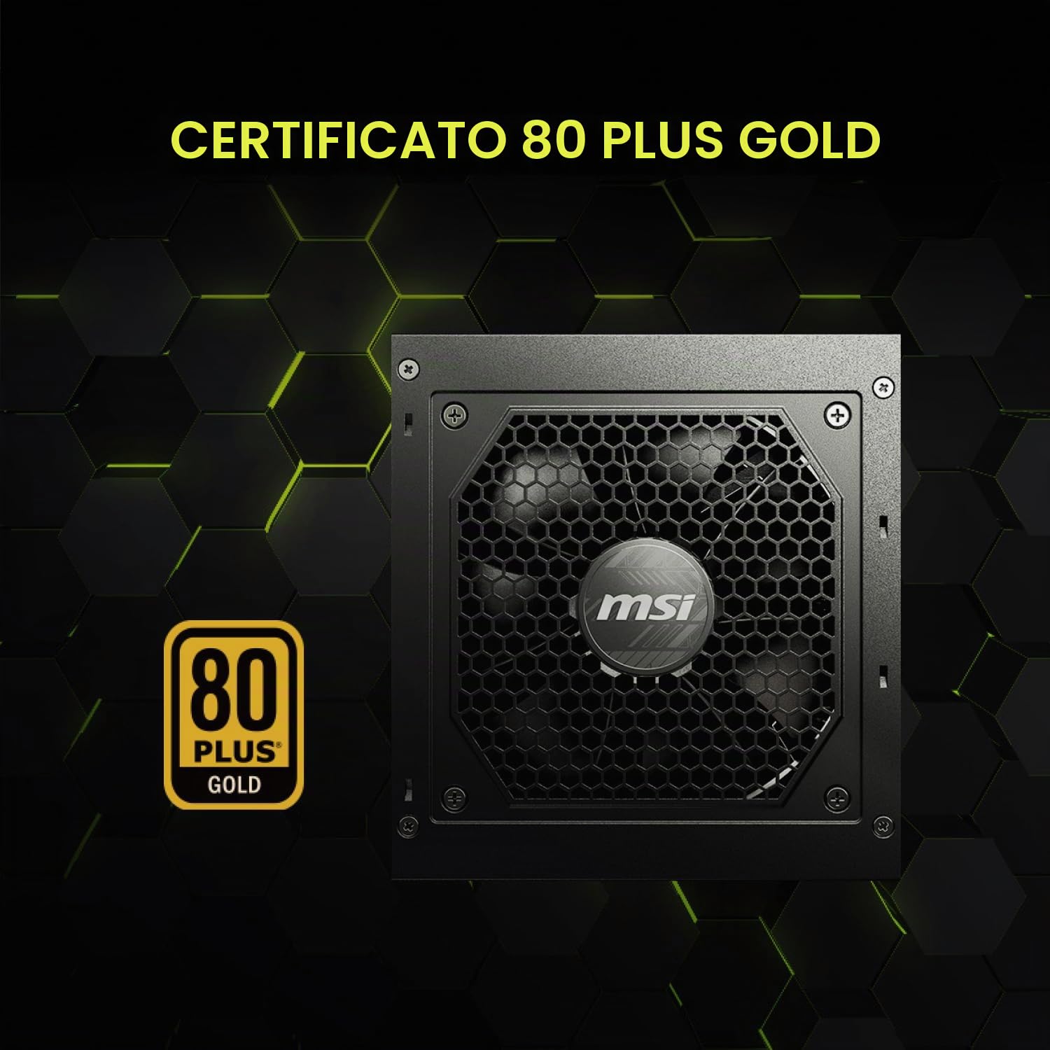 MSI PSU Mag A650GL 80 Plus Gold Full Modular