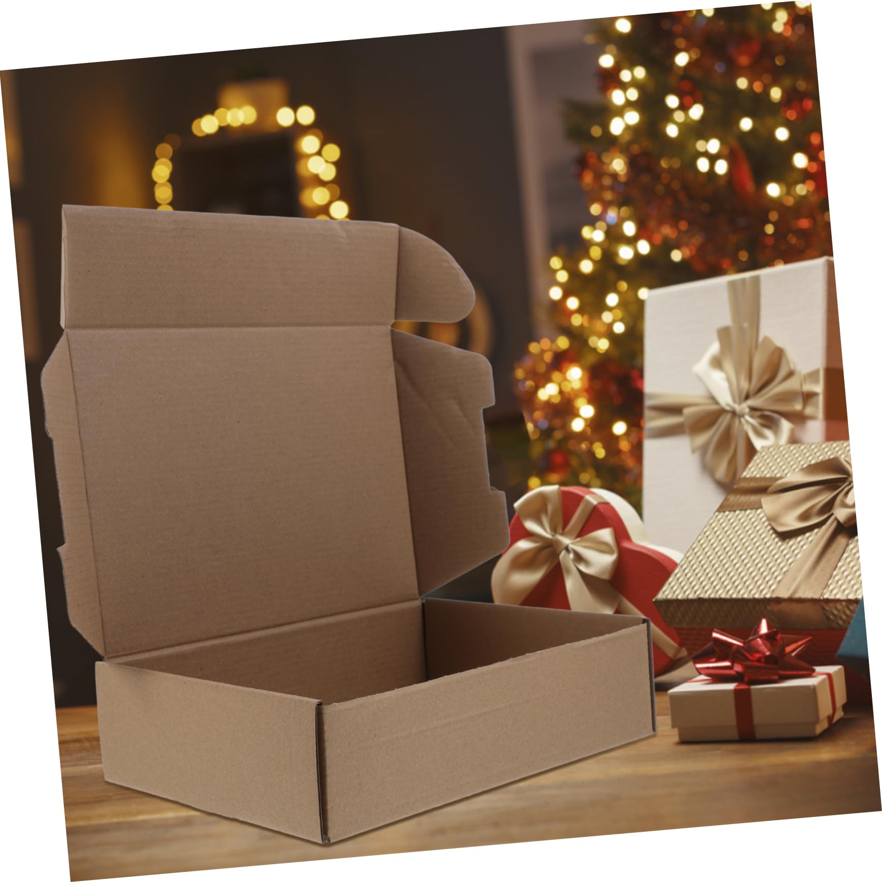HOMSFOU 25piezas Cajas De Cartón Para Envíos Almacenamiento y Embalaje Cajas Postales Para Manualidades Para Mudanza De Almacenamiento