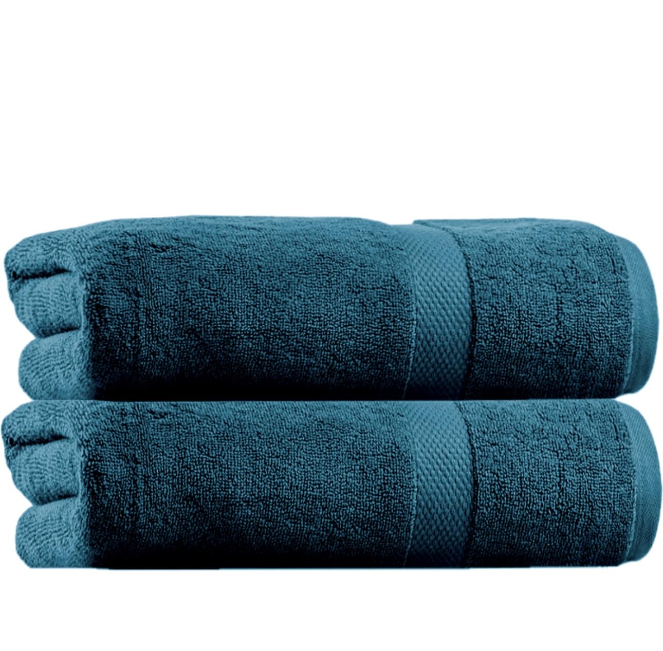 Diamond Tex Extra Large Jumbo Bath Sheet 100 x 200 cm Set of 2-100% Egyptian Cotton Ring Spun 600 Gsm Luxury Bath Sheet Towel High Absorbent Hotel Quality Bath Sheet